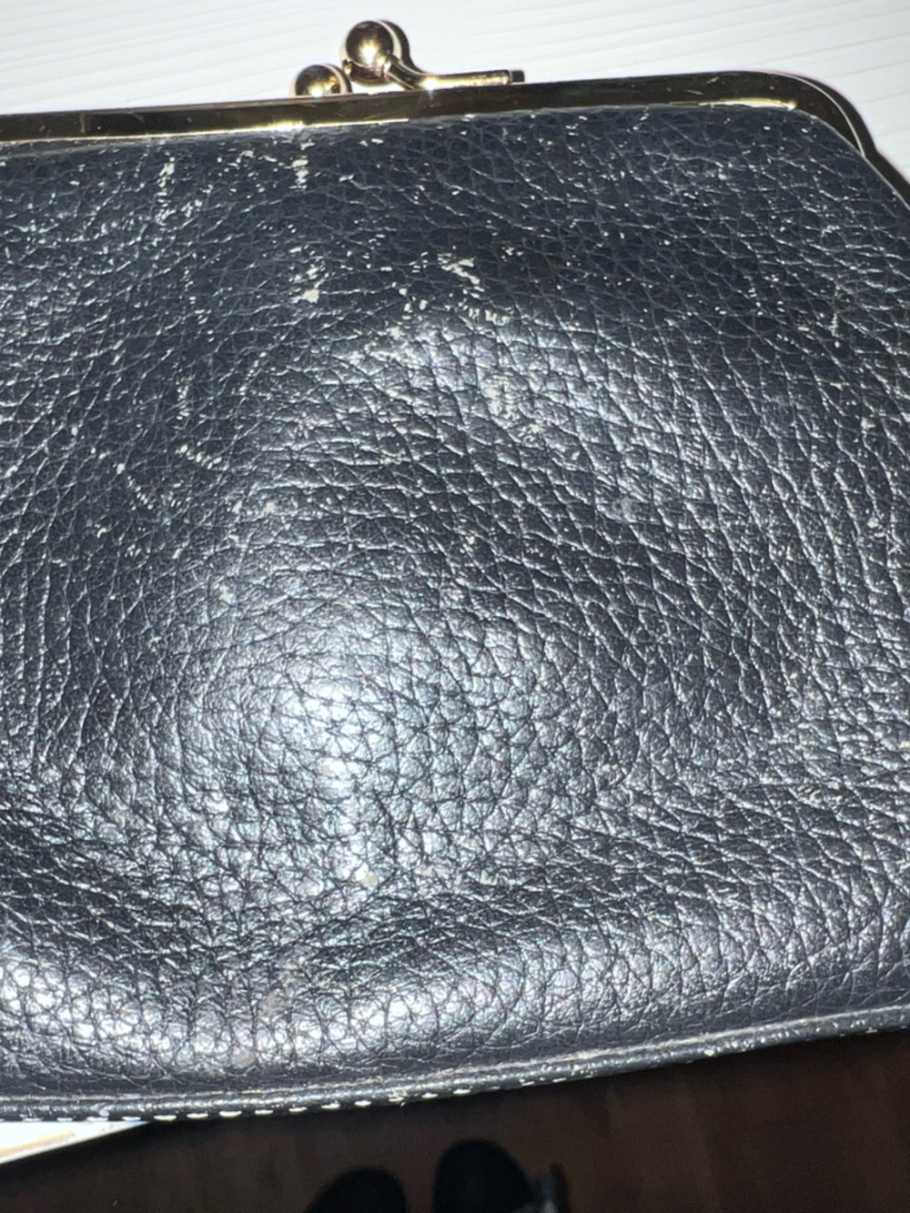 Dooney & Bourke Black Leather Wallet with Gold-Tone Frame - Picture 3 of 3